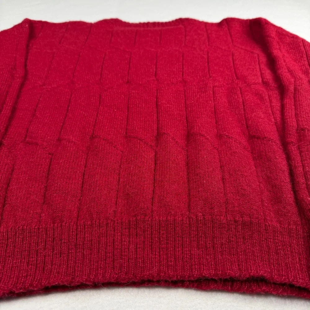 Peruvian Connection Women's‎ Alpaca Wool Sweater Red Medium